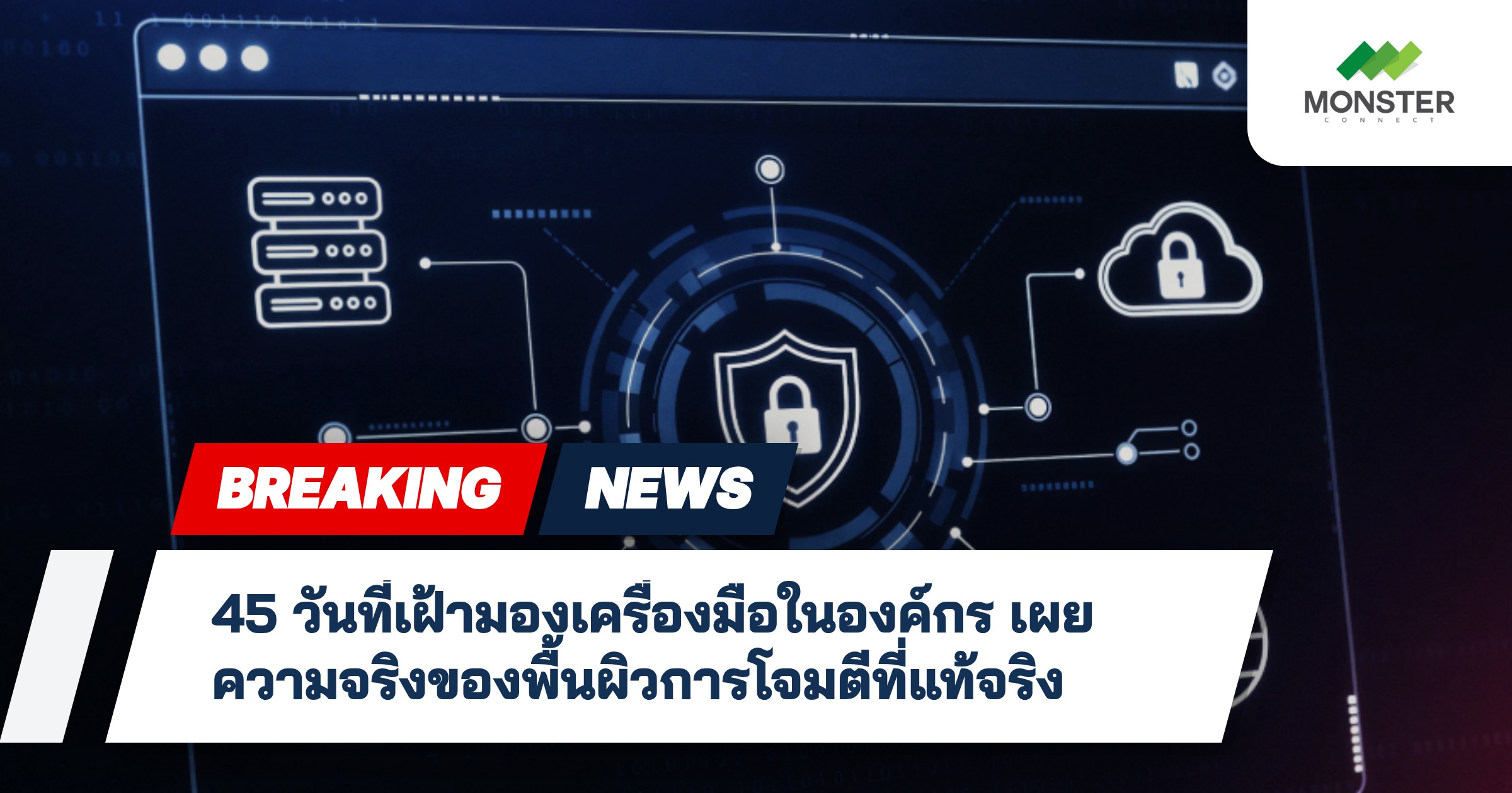 45 วันที่เฝ้ามองเครื่องมือในองค์กร เผยความจริงของพื้นผิวการโจมตีที่แท้จริง