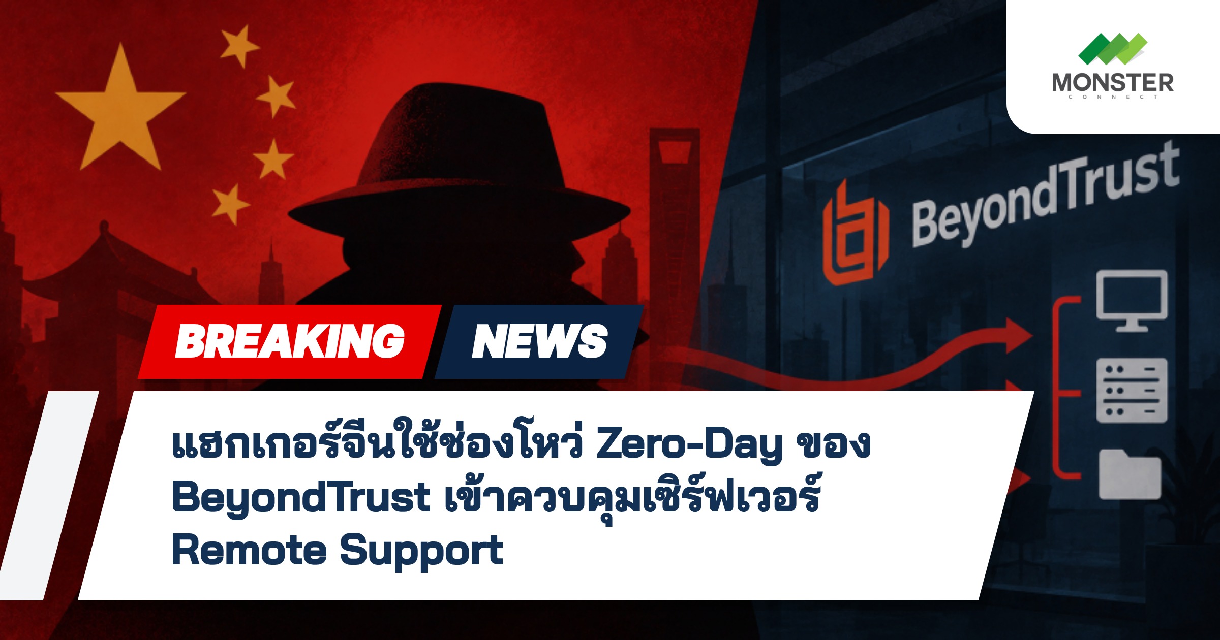 แฮกเกอร์จีนใช้ช่องโหว่ Zero-Day ของ BeyondTrust เข้าควบคุมเซิร์ฟเวอร์ Remote Support