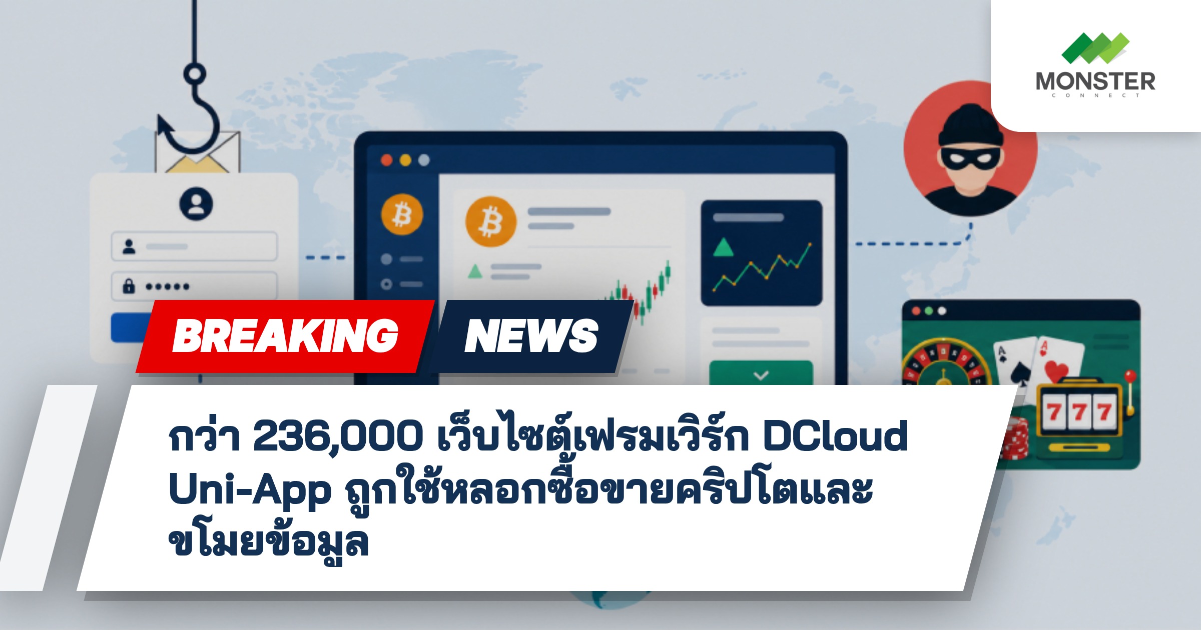 กว่า 236,000 เว็บไซต์เฟรมเวิร์ก DCloud Uni-App ถูกใช้หลอกซื้อขายคริปโตและขโมยข้อมูล