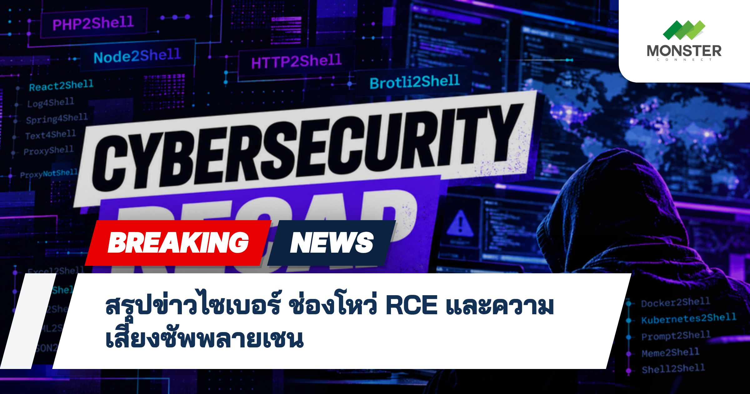 สรุปข่าวไซเบอร์ ช่องโหว่ RCE และความเสี่ยงซัพพลายเชน