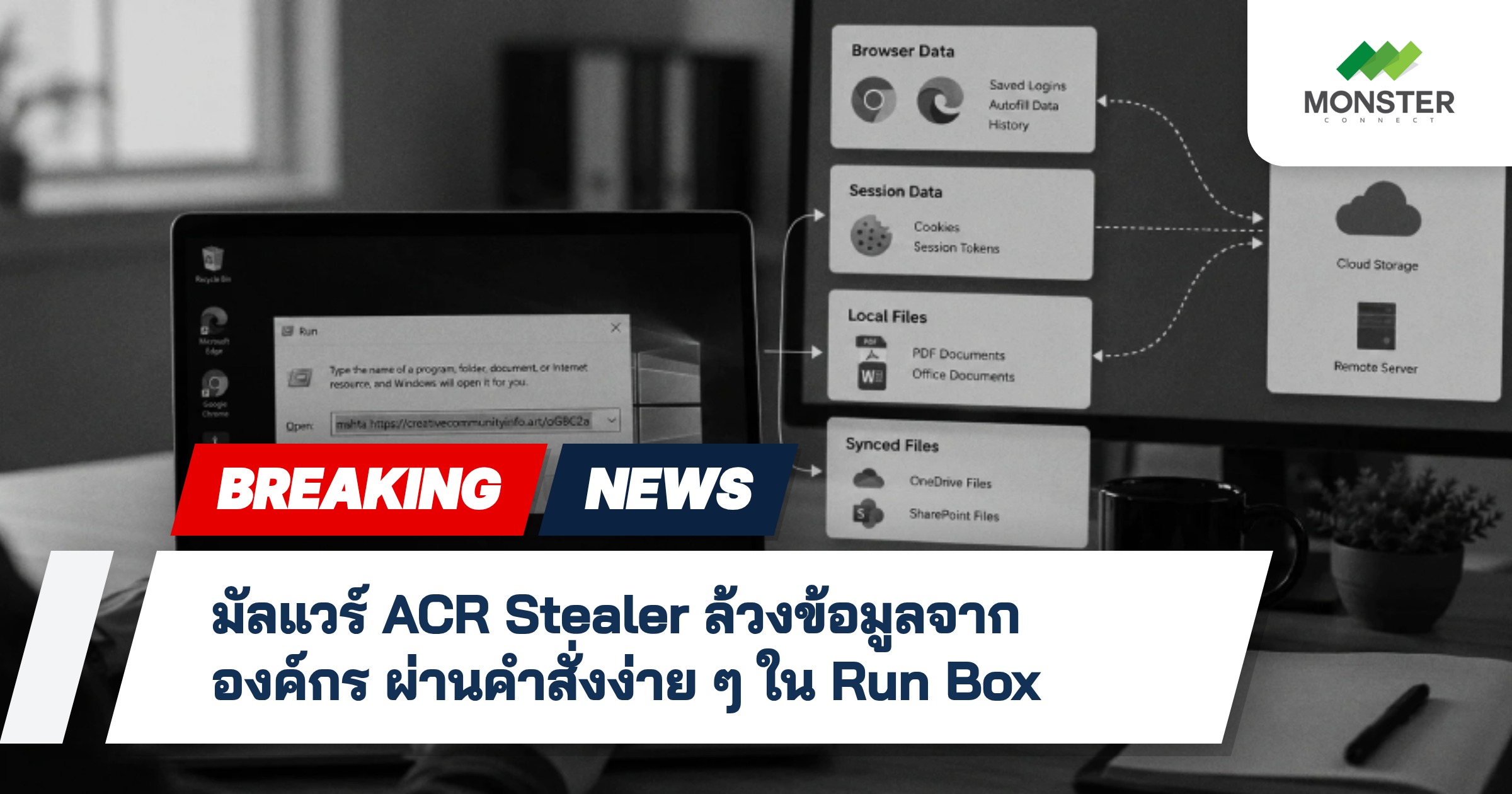 มัลแวร์ ACR Stealer ล้วงข้อมูลจากองค์กร ผ่านคำสั่งง่าย ๆ ใน Run Box