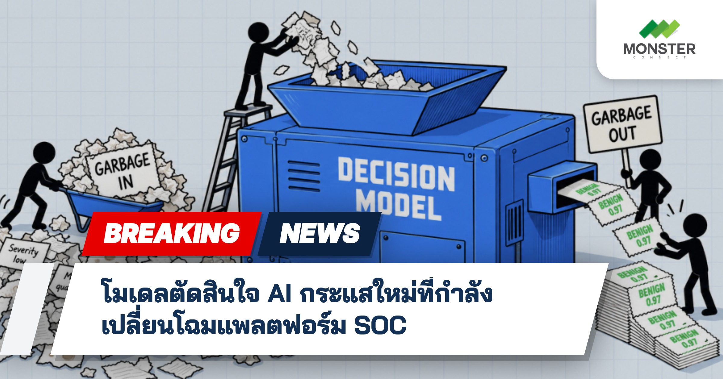 โมเดลตัดสินใจ AI กระแสใหม่ที่กำลังเปลี่ยนโฉมแพลตฟอร์ม SOC