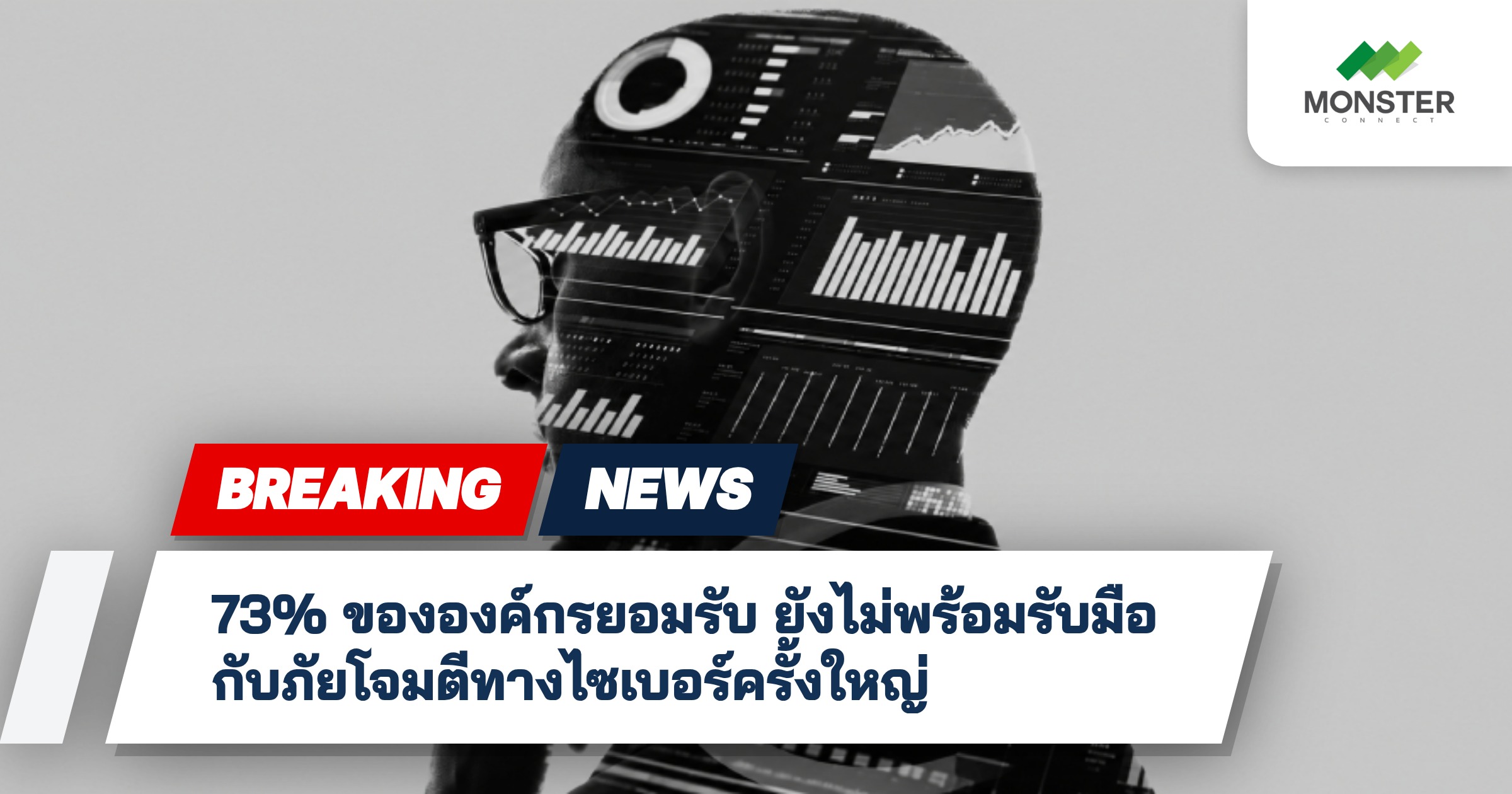 73% ขององค์กรยอมรับ ยังไม่พร้อมรับมือกับภัยโจมตีทางไซเบอร์ครั้งใหญ่