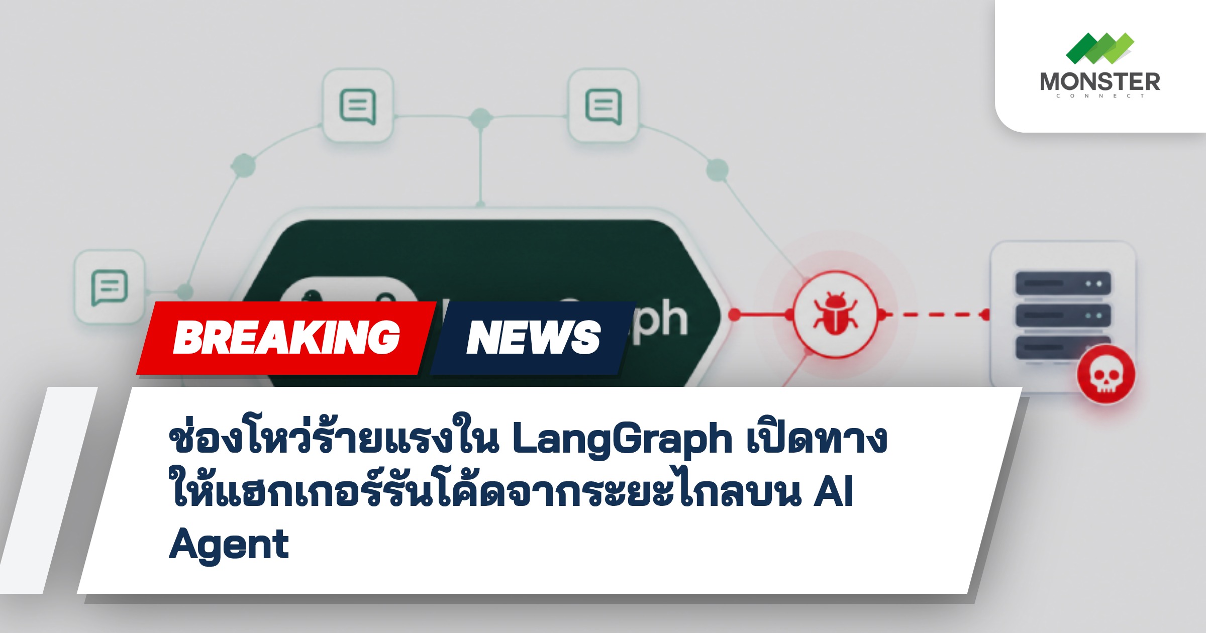 ช่องโหว่ร้ายแรงใน LangGraph เปิดทางให้แฮกเกอร์รันโค้ดจากระยะไกลบน AI Agent