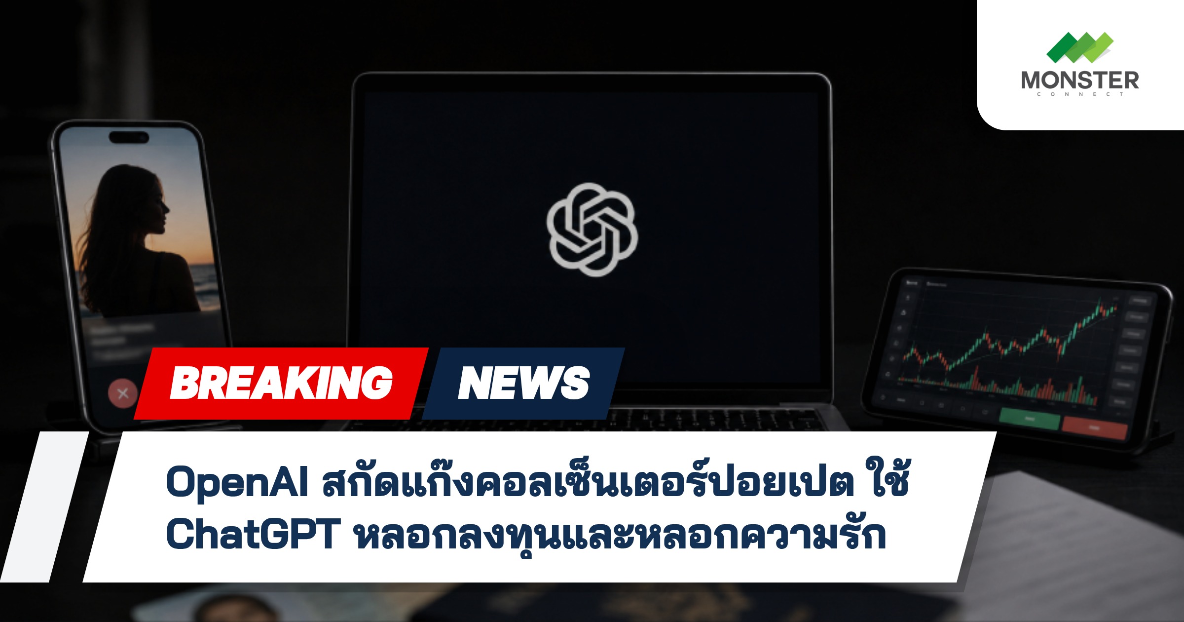 OpenAI สกัดแก๊งคอลเซ็นเตอร์ปอยเปต ใช้ ChatGPT หลอกลงทุนและหลอกความรัก